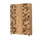 Armoire 3 portes Perth L120cm Bois clair Motif Géométrique et carreaux Noir, Vert et Rouge