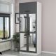 Armoires 3 portes et 4 miroirs Sanur L90xH225cm Anthracite et Blanc