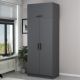 Armoires 3 portes Sanura L90xH235cm Anthracite