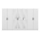 Armoires 7 portes et 6 miroirs Bangka L315xH190cm Blanc