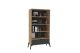 Bibliothèque 1 porte et 4 étagères Arash L83,6xH160cm Chêne et Anthracite