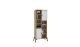 Bibliothèque 2 portes Shilvi L58,6xH160cm Chêne et Blanc