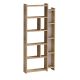 Bibliothèque étagère Worware L65xH150cm Chêne clair