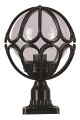 Borne extérieur Aure D23cm Noir et Transparent