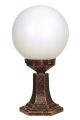 Borne extérieur diffuseur Carvalho D25cm Brun et Blanc