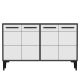 Buffet Alnitak 120cm Blanc et Anthracite