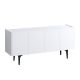 Buffet bas 4 portes Lawny 150cm Blanc