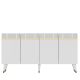 Buffet design Defne L150xH80cm Blanc et Or