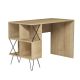 Bureau 2 étagères Cirka 120x78cm Bois Chêne