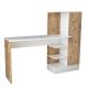 Bureau, armoire et étagère Gretak Bois Naturel et Blanc