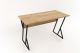 Bureau style industriel Rossa L160xH50cm Chêne clair et Métal Noir