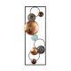 Cadre décoratif mural Roadstart L32xH90cm Métal Marron, Bleu clair et Or