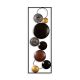 Cadre décoratif mural Roadstort L32xH90cm Métal Marron, Gris et Or