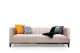 Canapé 3 places Granitala Tissu Beige et Or