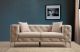 Canapé capitonné 2 places Alykes Velours Beige