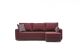 Canapé d'angle à droite convertible Milos Tissu Bordeaux
