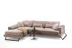 Canapé d'angle gauche avec 5 coussins Cyclades Tissu Beige
