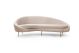 Canapé d'angle gauche Santorin Velours Beige