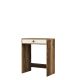 Coiffeuse design Esadia L70cm Bois foncé et Blanc crème