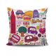 Coussin Carnaby 43x43cm Tissu Motif London Multicolore
