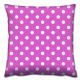 Coussin Decorare imprimé Pois Blancs 43 x 43 cm Coton Polyester Rose