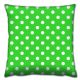Coussin Decorare imprimé Pois Blancs 43 x 43 cm Coton Polyester Vert pomme