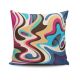 Coussin Kizi 43x43cm Tissu Motif Abstrait Multicolore