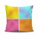 Coussin Kizi 43x43cm Tissu Motif Carreaux Multicolore