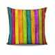 Coussin Kizi 43x43cm Tissu Motif Rayures Multicolore