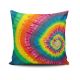 Coussin Kizi 43x43cm Tissu Motif Spirale Multicolore