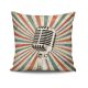Coussin Warhol 43x43cm Tissu Motif Micro retro Multicolore