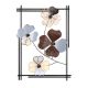 Décoration murale 4 trèfles à quatre feuilles Luan L50xH70cm Métal Gris, Marron et Or