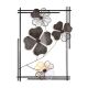 Décoration murale 4 trèfles à quatre feuilles Luane L50xH70cm Métal Noir et Or