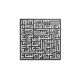 Décoration murale Chalybs L50xH50cm Métal Motif Surah An-Nas Noir