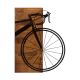 Décoration murale Chiara 45x58cm Bicyclette Bois Naturel et Métal Noir