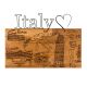 Décoration murale Chiara 58x41cm Italie Bois Naturel et Métal Noir