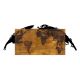 Décoration murale Chiara 83x35cm Map du Monde Bois Naturel et Métal Noir