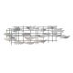 Décoration murale design Yawl L110xH32cm Métal Noir et Argent