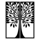 Décoration murale diptyque Lennox Arbre Bois Noir
