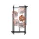 Décoration murale feuilles de ginkgo Ajatar L48xH87cm Métal Noir et Bronze