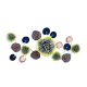 Décoration murale feuilles de lotus Rukh L125xH62cm Métal Multicolore