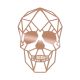 Décoration murale Filum L50xH35cm Motif géométrique tête de mort Métal Cuivre