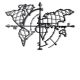 Décoration murale Filum mappemonde points cardinaux L95xH65cm Métal Noir
