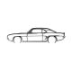 Décoration murale forme de voiture Stingray L70xH18cm Métal Noir