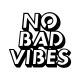 Décoration murale Rowan L63xH55cm « No bad vibes » Métal Noir