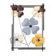 Décoration murale trèfles à quatre feuilles Luan L50xH70cm Métal Gris, Marron et Or