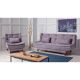 Ensemble Fauteuil et canapé 2 places convertibles Lefkada Tissu Gris