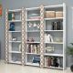 Étagère bibliothèque 3 rangées Oppidanus L184cm Bois et Blanc