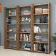 Étagère bibliothèque 3 rangées Oppidanus L184cm Bois Naturel