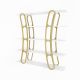 Étagère bibliothèque design Fortin 120cm Blanc et Or